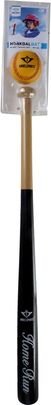 Honkbal knuppel set - met bal - 71 cm - hout - honkbalknuppel - sportief speelgoed -  Sport en spel materialen