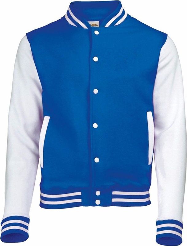 AWDis - College Jacket - Blauw - Katoen/Polyester - Classic Model