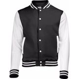 AWDis - College Jacket - Zwart - Heren - Katoen/Polyester