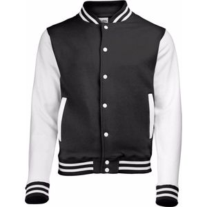 AWDis - College Jacket - Zwart - Heren - Katoen/Polyester