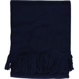 Luxe omslagdoek/poncho - paars - 180 x 140 cm - fleece - Dameskleding accessoires