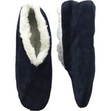 Navy blauwe Spaanse sloffen/pantoffels voor dames/heren