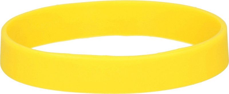 Siliconen armbandjes - stretch - geel - polsbandjes - volwassenen