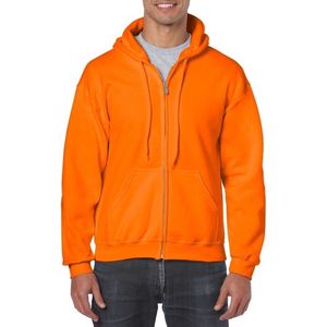 Oranje vest met capuchon voor heren