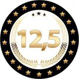 Bierviltjes/onderzetters - 25x - 12,5 jaar - jubileum feest viltjes van karton