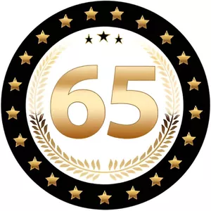 Slinger 65 jaar Neon | Versiering en Feestartikelen verjaardag | Tuf