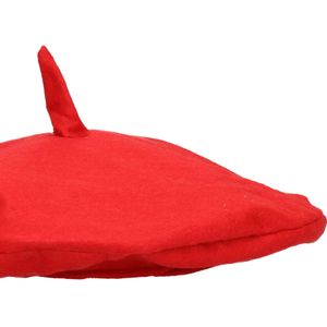 Rode baret hoedje voor dames - Hoeden