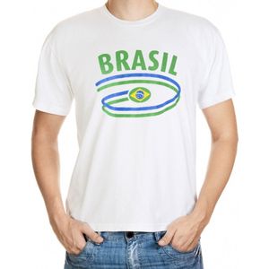 Brazilie t-shirt met vlaggen print