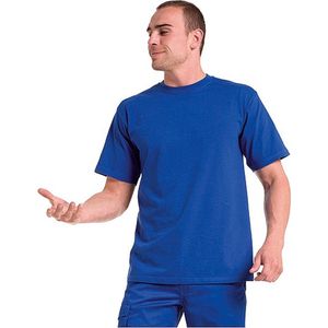 Blauw grote maten t-shirt 4XL
