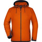 James and Nicholson - Fleece Jasje - Oranje - Dames - Met Capuchon