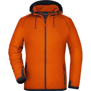 James and Nicholson - Fleece Jasje - Oranje - Dames - Met Capuchon