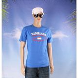 Heren shirt blauw Nederland