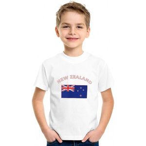 Kinder t-shirt vlag New Zealand 122-128 (s)