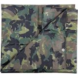 Groene camouflage afdekzeil / dekzeil - 2.85 x 4 meter - dekkleed / zeil