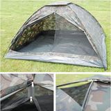 Kampeer tent met camouflage print 4 personen - Kamperen en outdoor artikelen