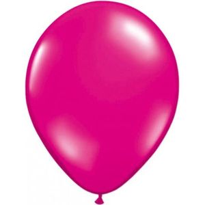 Ballonnen magenta roze 50 stuks