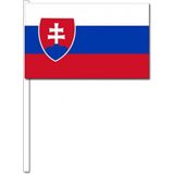 10 zwaaivlaggetjes Slowaakse vlag - Vlaggen