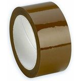 Klustape - Rollen Plakband - Bruin - Kunststof - 50 mm x 66 meter