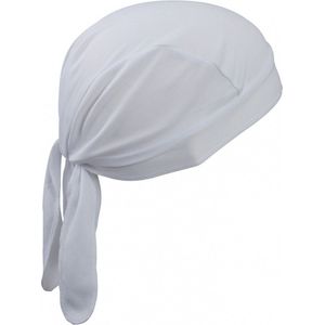 Myrtle Beach sport bandana - wit - hoofddoek - polyester - volwassenen