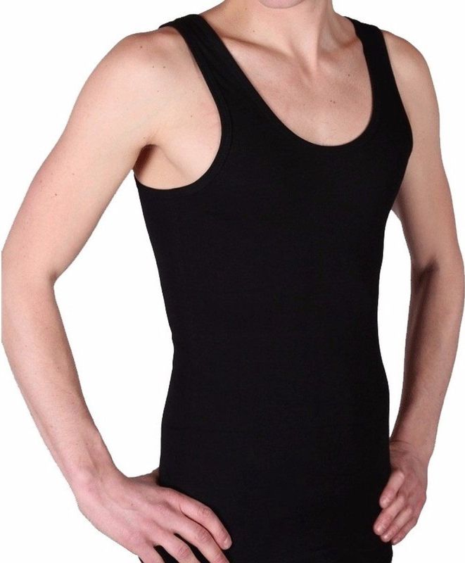 Beeren Hemd - zwart - 100% katoen - heren - singlet - ondergoed