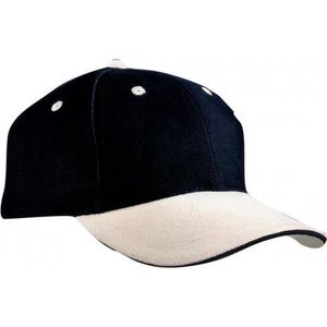Baseball cap zwart/beige - Cap