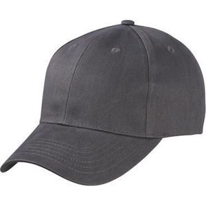 Baseball cap 6-panel antraciet voor volwassenen - Cap