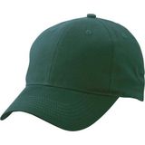 Baseball cap 6-panel donkergroen voor volwassenen - Donker groene petjes