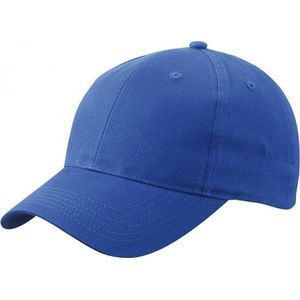 Baseball cap 6-panel kobalt voor volwassenen - Blauwe petjes