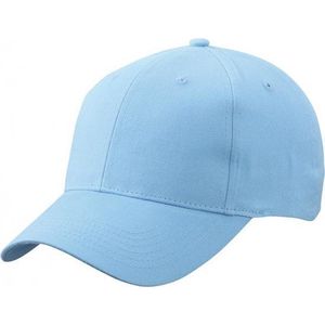 Baseball cap 6-panel licht blauw voor volwassenen - Blauwe petjes
