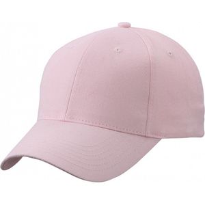Baseball cap 6-panel licht roze voor volwassenen - Roze petjes