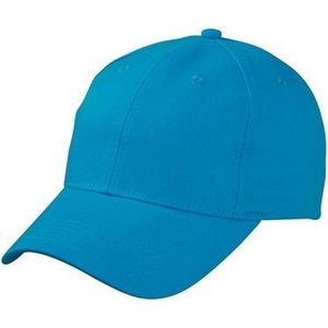Baseball cap 6-panel turquoise voor volwassenen - Blauwe petjes