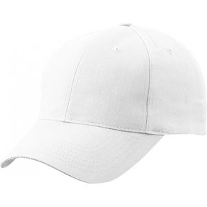 Baseball cap 6-panel wit voor volwassenen - Cap