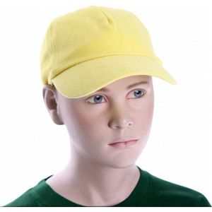 Kinder baseball caps geel
