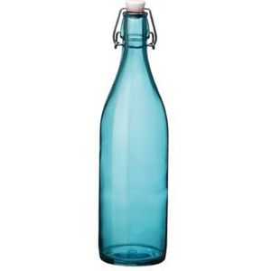 Turqouise giara flessen met beugeldop - Woondecoratie giara fles - Turqouise weckflessen