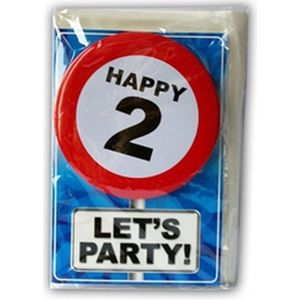 Ansichtkaart 2 jaar - Verjaardagskaarten