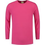 Heren shirt met lange mouwen fuchsia