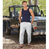 Fruit Of The Loom - Trainingsbroek - Heather Grijs - Heren - Elastische Manchet