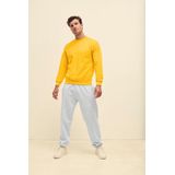 Fruit Of The Loom - Trainingsbroek - Heather Grijs - Heren - Elastische Manchet