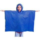 Kinder - Regen Poncho - Blauw - PVC - In Zakje