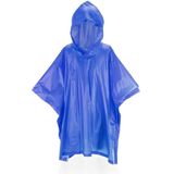 Kinder - Regen Poncho - Blauw - PVC - In Zakje