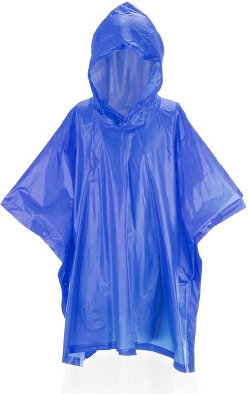 Kinder - Regen Poncho - Blauw - PVC - In Zakje