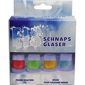 IJs vorm voor 4 shotglaasjes