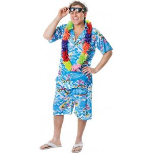 Blauw Hawaii pak voor heren