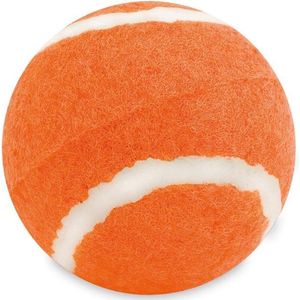 Oranje hondenbal 6,4 cm