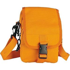 Oranje schoudertasje van polyester 18 cm - Schoudertas