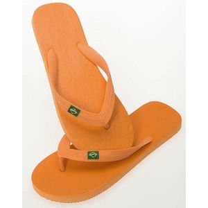 Oranje flip flop slippers voor heren - Teenslippers