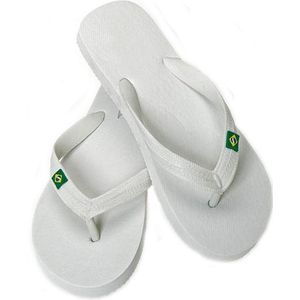 Witte slippers voor heren - maat 42-44