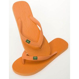 Oranje flip flop slippers voor dames - Teenslippers