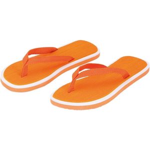 Oranje flip flop slippers voor heren - Teenslippers