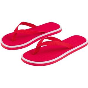 Rode flip flop slippers voor heren - Teenslippers